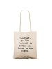 Mr. & Mrs. Panda Schultertasche Spruch Langhaar Collie Treue mit... in Creme