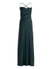 Vera Mont Abendkleid mit Wasserfallausschnitt in Dusty Slate