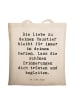 Mr. & Mrs. Panda Shopping Tasche Spruch Trauerbewältigung Hausti... in Creme