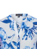 Franco Callegari Blusenshirt in blau weiß - 0070