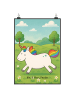 Mr. & Mrs. Panda Poster Einhorn Happy Design ohne Spruch in Weiß