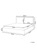 Beliani Doppelbett BAJONNA in Grün/Schwarz - (W) 200 x (H) 94 x (L) 235 cm