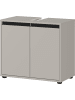 KADIMA DESIGN Waschbeckenunterschrank Soft-Close, 2 Türen, Made in Germany in Steingrau