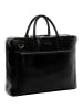 SID & VAIN Leder-Laptoptasche 15" Leder Businesstasche Unisex DIXON in schwarz