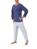 NORMANN Pflegeoverall langarm Reissverschluss - 21515 in blau