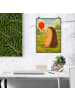 Mr. & Mrs. Panda Art Print Igel Luftballon Design ohne Spruch in Weiß