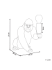 Beliani Tischleuchten HARAMBE in Gold/Messing - (W) 15 x (H) 21 x (L) 20 cm