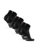 DANISH ENDURANCE Socken Long Distance Quarter in Black/Grey