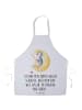 Mr. & Mrs. Panda Küchenschürze Pinguin Mond mit Spruch in Weiß