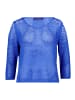 Betty Barclay Lochstrick-Pullover mit 3/4 Arm in Adria Blue