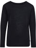Hummel Kinder Longsleeve "Wool Rib T-Shirt Longsleeve" in Schwarz