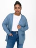 ONLY Carmakoma Strickjacke mit Taschen Plus Size Übergrößen Cardigan CARESLY in Blau