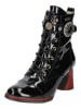 LAURA VITA Stiefelette in Schwarz Lack