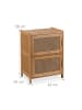 relaxdays Beistellschrank in Natur - (B)42 x (H)56 x (T)30 cm