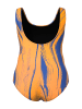 Ulla Popken Badeanzug in dunkel orange