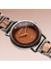 Holzkern Herren-Armbanduhr Solar Lauri Zebrano/Blatt Braun