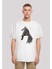 F4NT4STIC Heavy Oversize T-Shirt DC Comics Batman Arkham Shadow Stance in weiß