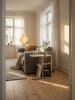 KADIMA DESIGN Beistelltisch 50x50x30 cm Holz Design Anstelltisch Sofa, in Sonoma