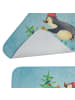 Mr. & Mrs. Panda Badteppich Pinguin Weihnachtsbaum ohne Spruch in Eisblau