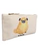 Mr. & Mrs. Panda Schminktasche Mops ohne Spruch in Weiß