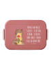 Mr. & Mrs. Panda MEPAL Bentobox Otter Blumenstrauß Motiv mit Spruch in Rot Pastell
