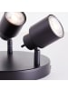 Brilliant Spotrondell, 3-flammig Andres ⌀ 19 cm in schwarz matt