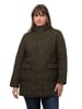 Ulla Popken Steppjacke in dunkles olive