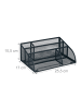 relaxdays Schreibtisch Organizer in Anthrazit - (B)25,5 x (H)10,5 x (T)17 cm