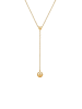 Elli Halskette 925 Sterling Silber Geo, Kugel in Gold