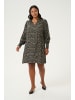 KAFFE curve Kleid KCmahlena A-shape in Black/Elephant Graphic lines