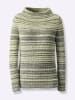 WITT WEIDEN Pullover in khaki-ecru-meliert