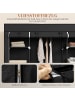 HOMCOM Stoffschrank-150L x 43B x 162,5H cm-Schwarz