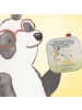 Mr. & Mrs. Panda Glas-Untersetzer Hund Australien Shepherd Desig... in Weiß