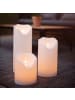 STAR Trading Große Outdoor-Kerze ,Flamme Grand', Batterie & Timer, naturweiß, 40cm