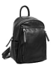 Samantha Look Rucksack echt Leder in schwarz
