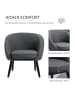 HOMCOM Wohnzimmerstuhl-71B x 65T x 75H cm-Grau