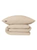 Schiesser Seersucker-Bettwäsche-Set Laura in Helltaupe