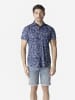 KOROSHI Casual poplin Ã¼berall sommer in blau