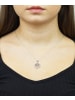 Vanlere Halskette mit Anhänger aus 375 Weißgold mit Zirkonia
