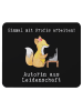 Mr. & Mrs. Panda Mousepad Autorin Leidenschaft mit Spruch in Schwarz