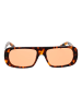 GCDS Unisex Sonnenbrillen Rechteck Mehrfarbig