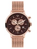 Gigandet Quarzuhr Chronograph "CLASSICO" in Rosegold/Braun