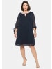 sheego Chiffonkleid in nachtblau
