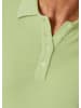 GOLDNER Polopullover Kurzarm Strickpullover mit adrettem Kragen in birke