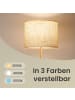 VASAGLE Stehlampe Lusia in Gold-Schwarz - (B)30 x (H)(140-170) x (T)30 cm