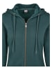 Urban Classics Zip-Kapuzenpullover in bottlegreen