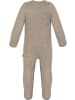 Normani Outdoor Sports 2x MERINO Babystrampler Levin in Grau/Beige