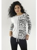 Aniston SELECTED Strickpullover in Offwhite-schwarz