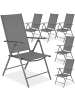 tectake Gartenstuhl Marcellino 54,5 x 65 x 107,5 cm, anthrazit