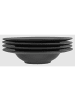 CreaTable Lava  Stone Teller Set in Anthrazit in Anthrazit